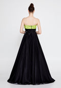 Strapless Maxi Polyester A - Line Regular Prom Dress ins3117 - Prom Dress - Istanbul Fashion Center