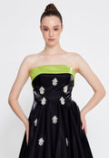 Strapless Maxi Polyester A - Line Regular Prom Dress ins3117 - Prom Dress - Istanbul Fashion Center