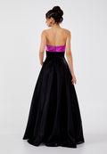 Strapless Maxi Polyester A - Line Regular Prom Dress ins3117 - Prom Dress - Istanbul Fashion Center