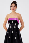 Strapless Maxi Polyester A - Line Regular Prom Dress ins3117 - Prom Dress - Istanbul Fashion Center