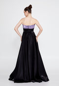 Strapless Maxi Polyester A - Line Regular Prom Dress ins3117 - Prom Dress - Istanbul Fashion Center