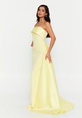 Strapless Maxi Crepe Mermaid Regular Wedding Guest Dress hot5245 - Wedding Guest Dress - Istanbul Fashion Center