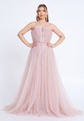 Strapless Maxi Tulle Mermaid Regular Prom Dress mti1049 - Prom Dress - Istanbul Fashion Center