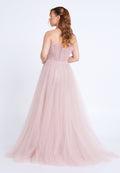 Strapless Maxi Tulle Mermaid Regular Prom Dress mti1049 - Prom Dress - Istanbul Fashion Center