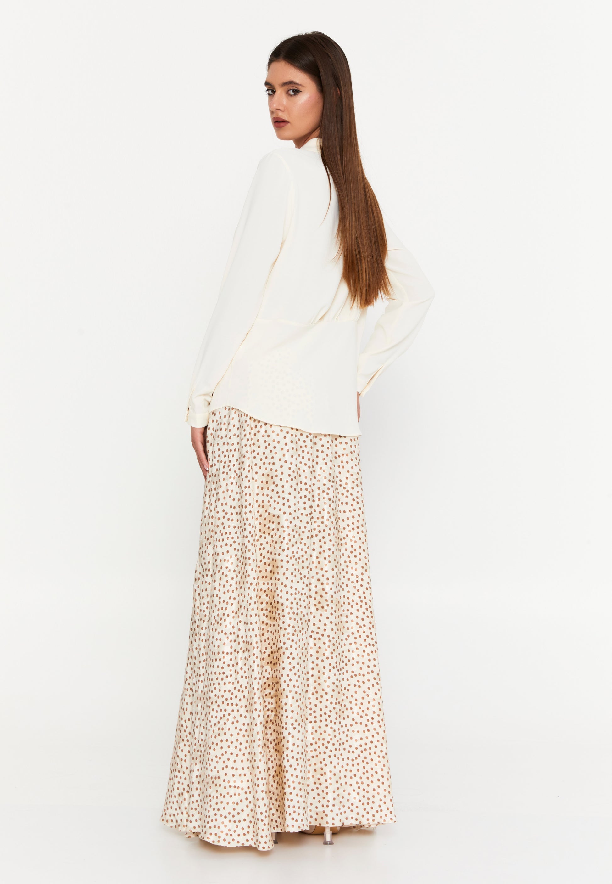 Long Sleeve Chiffon Geometric Regular Two-Piece Outfit dwn65066 - Two-Piece Outfit - Istanbul Fashion Center