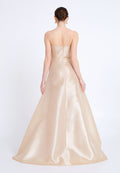 Strapless Maxi Polyester A - Line Regular Prom Dress aln1815 - Prom Dress - Istanbul Fashion Center