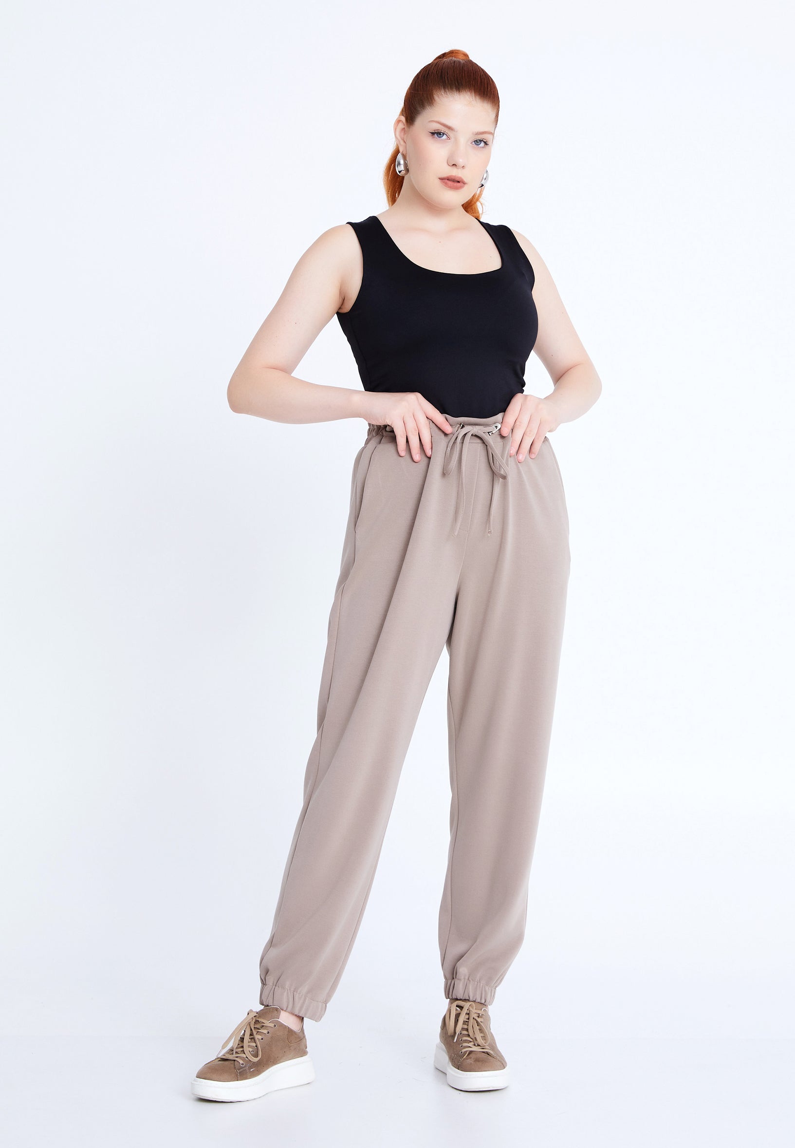 Jogger Plus Size Pants kas25kf501 - Pants - Istanbul Fashion Center