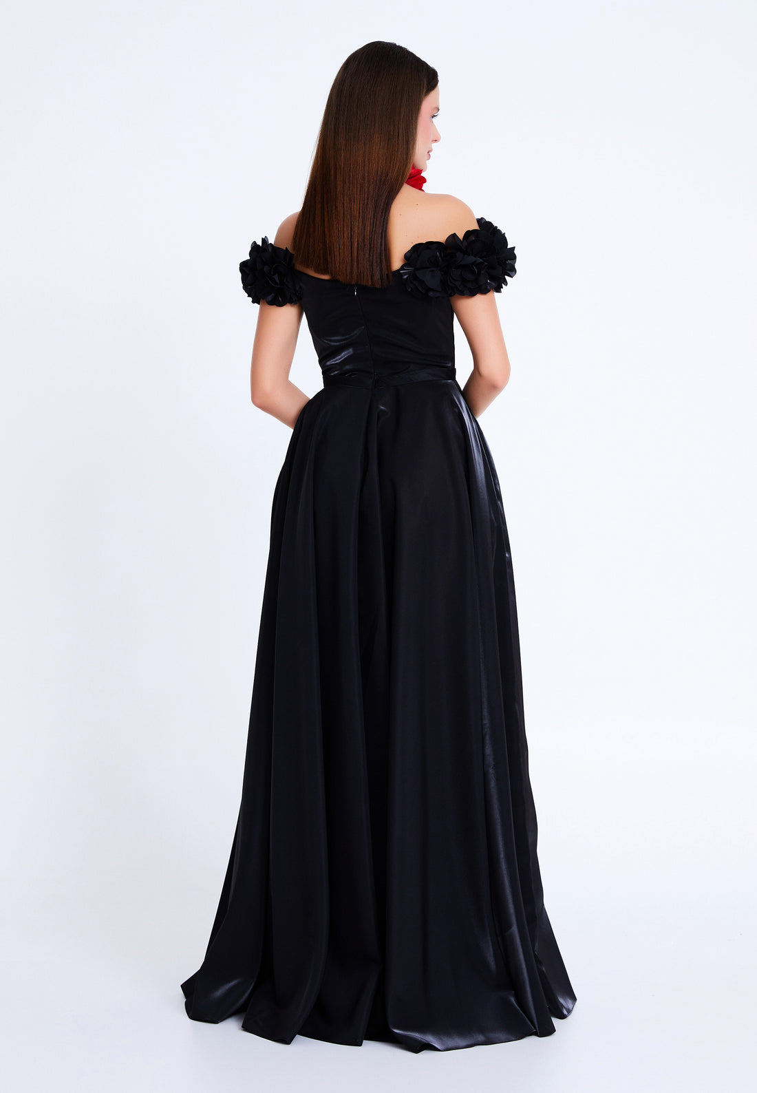 Off Shoulder Maxi Polyester A - Line Regular Wedding Guest Dress stn5251