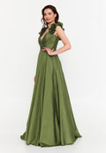 Sleeveless Maxi Polyester A - Line Regular Prom Dress aln1837 - Prom Dress - Istanbul Fashion Center