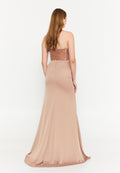 Strapless Maxi Viscose Mermaid Regular Wedding Guest Dress stn5263 - Wedding Guest Dress - Istanbul Fashion Center