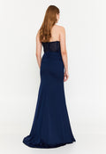 Strapless Maxi Viscose Mermaid Regular Wedding Guest Dress stn5263 - Wedding Guest Dress - Istanbul Fashion Center