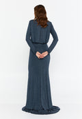 Long Sleeve Maxi Lycra Column Regular Prom Dress drr2209 - Prom Dress - Istanbul Fashion Center