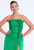 Strapless Maxi Lycra Mermaid Plus Size Wedding Guest Dress srf8268 - Wedding Guest Dress - Istanbul Fashion Center