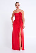 Strapless Maxi Lycra Mermaid Plus Size Wedding Guest Dress srf8268 - Wedding Guest Dress - Istanbul Fashion Center