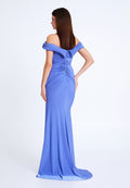 Off Shoulder Maxi Lycra Mermaid Regular Wedding Guest Dress frc9571 - Wedding Guest Dress - Istanbul Fashion Center