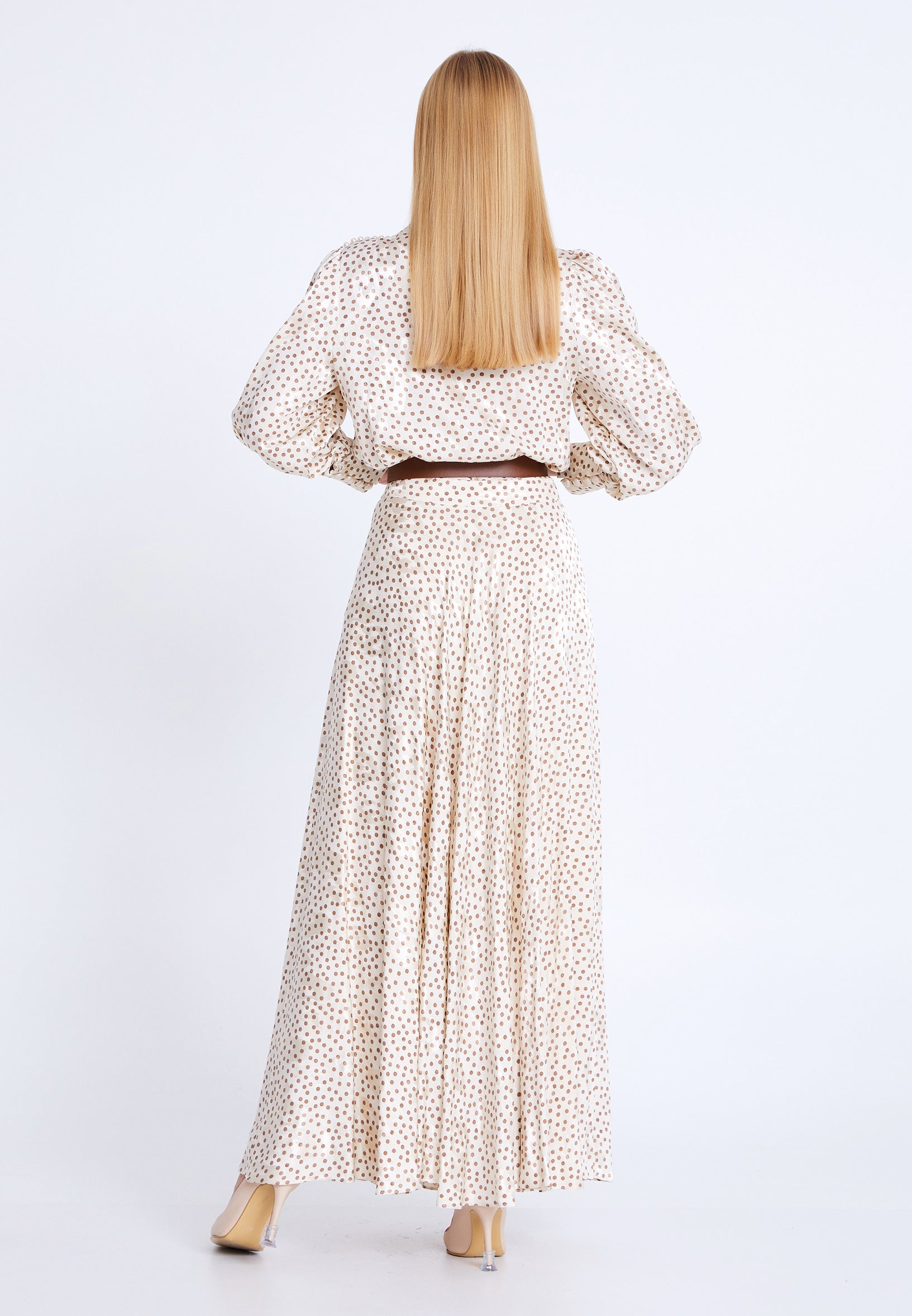 Long Sleeve Viscose Geometric Regular Two-Piece Outfit dwn64736 - Two-Piece Outfit - Istanbul Fashion Center