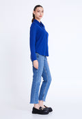 Long Sleeve Solid Color Regular Blouse blb25k1310 - Blouse - Istanbul Fashion Center