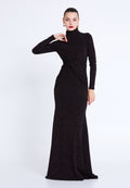 Long Sleeve Maxi Lycra Mermaid Regular Wedding Guest Dress see10155 - Wedding Guest Dress - Istanbul Fashion Center