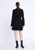 Long Sleeve Mini Viscose Column Regular Casual Dress mls40376 - Casual Dress - Istanbul Fashion Center