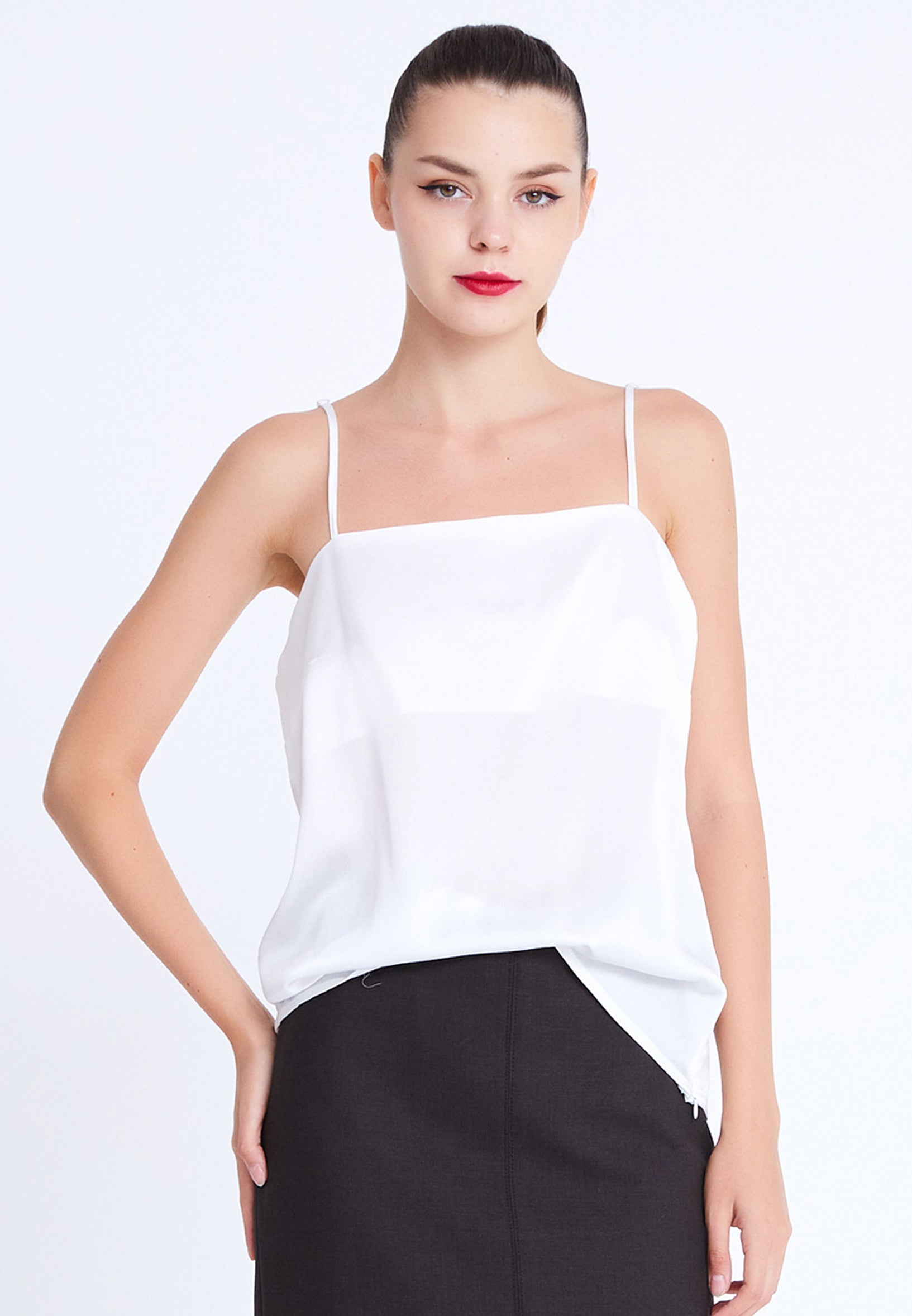 Sleeveless Solid Color Regular Blouse imz24k7285 - Blouse - Istanbul Fashion Center