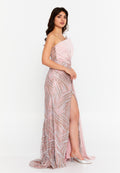 Strapless Maxi Tulle Mermaid Regular Wedding Guest Dress asm3059 - Wedding Guest Dress - Istanbul Fashion Center