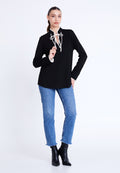 Long Sleeve Solid Color Regular Blouse blb25k1003 - Blouse - Istanbul Fashion Center