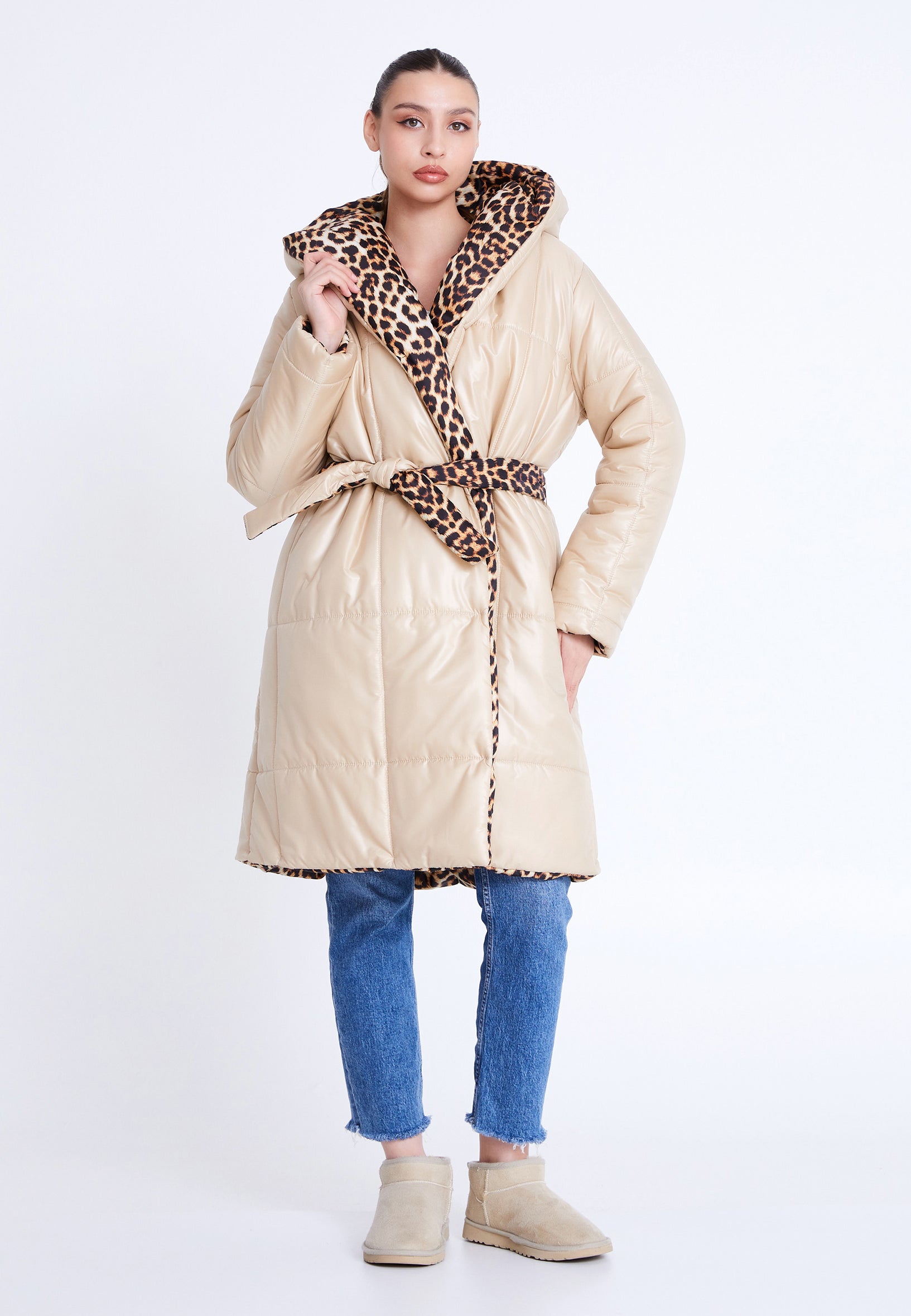 Polyester Solid Color Regular Coat mrs25k9575 - Coat - Istanbul Fashion Center