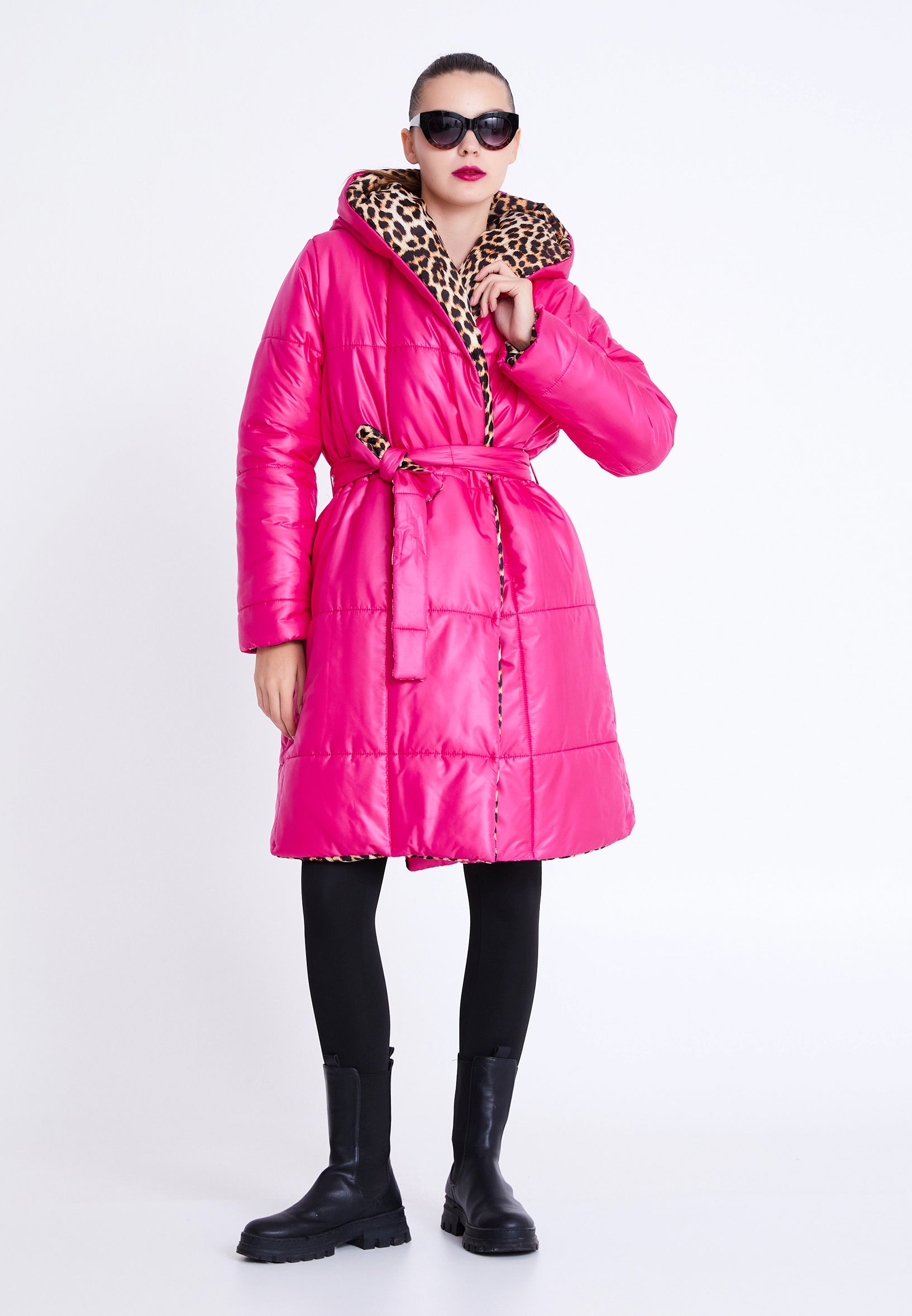 Polyester Solid Color Regular Coat mrs25k9575 - Coat - Istanbul Fashion Center