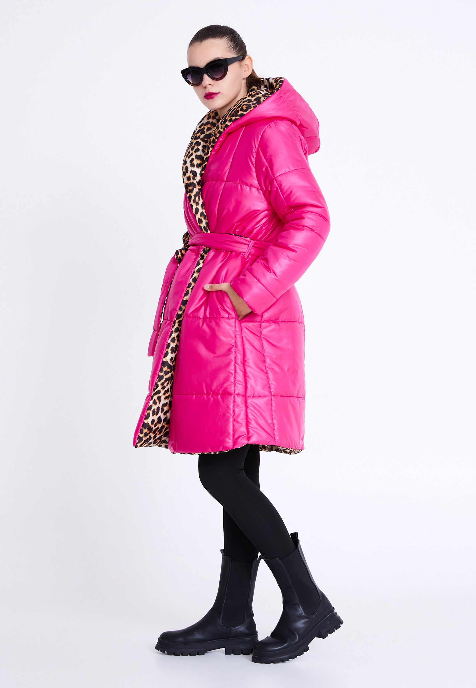 Polyester Solid Color Regular Coat mrs25k9575 - Coat - Istanbul Fashion Center