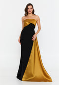 Strapless Maxi Crepe Mermaid Regular Wedding Guest Dress hot5245 - Wedding Guest Dress - Istanbul Fashion Center
