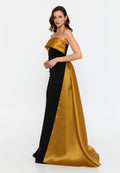 Strapless Maxi Crepe Mermaid Regular Wedding Guest Dress hot5245 - Wedding Guest Dress - Istanbul Fashion Center