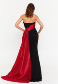 Strapless Maxi Crepe Mermaid Regular Wedding Guest Dress hot5245 - Wedding Guest Dress - Istanbul Fashion Center