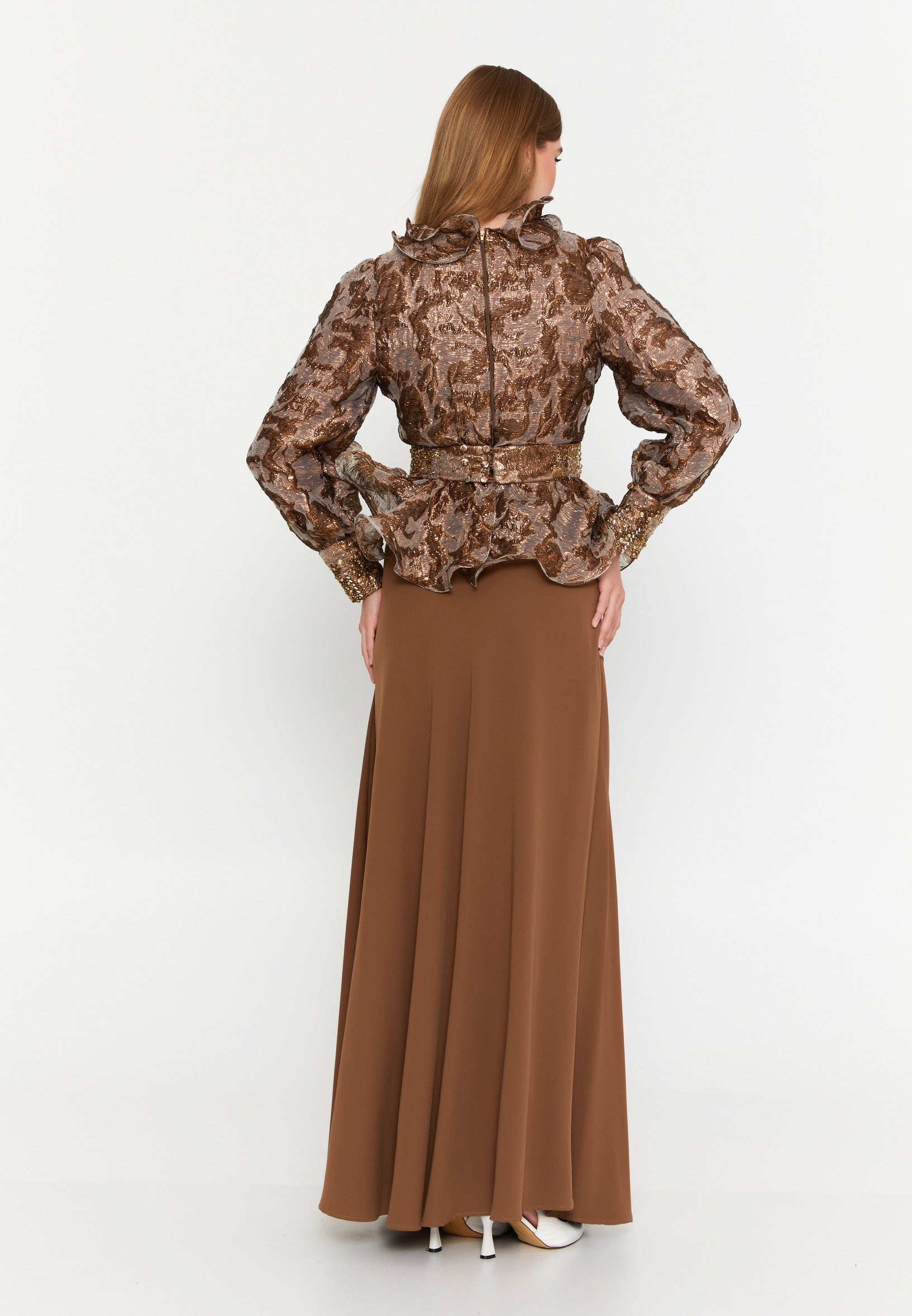 Long Sleeve Polyester Patterned Regular Two-Piece Outfit dwn65218 - Two-Piece Outfit - Istanbul Fashion Center