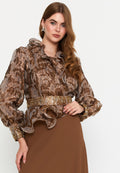 Long Sleeve Polyester Patterned Regular Two-Piece Outfit dwn65218 - Two-Piece Outfit - Istanbul Fashion Center