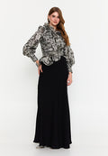 Long Sleeve Polyester Patterned Regular Two-Piece Outfit dwn65218 - Two-Piece Outfit - Istanbul Fashion Center