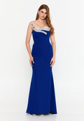 Strapless Maxi Viscose Mermaid Regular Wedding Guest Dress ren6243 - Wedding Guest Dress - Istanbul Fashion Center