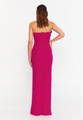 Strapless Maxi Viscose Column Regular Wedding Guest Dress syj0061 - Wedding Guest Dress - Istanbul Fashion Center