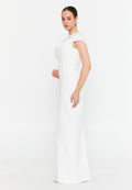 Strapless Maxi Tulle Column Regular Wedding Guest Dress shc64441 - Wedding Guest Dress - Istanbul Fashion Center