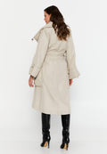 Polyester Solid Color Regular Coat mrs25k9563 - Coat - Istanbul Fashion Center