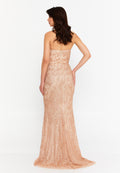 Strapless Maxi Tulle Mermaid Regular Wedding Guest Dress ren6262 - Wedding Guest Dress - Istanbul Fashion Center