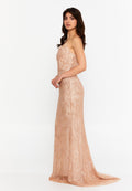 Strapless Maxi Tulle Mermaid Regular Wedding Guest Dress ren6262 - Wedding Guest Dress - Istanbul Fashion Center