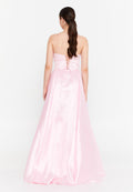 Strapless Maxi Polyester A - Line Regular Prom Dress ins3111 - Prom Dress - Istanbul Fashion Center