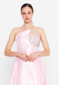 Strapless Maxi Polyester A - Line Regular Prom Dress ins3111 - Prom Dress - Istanbul Fashion Center