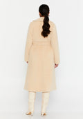 Wool Solid Color Regular Coat ayd7007 - Coat - Istanbul Fashion Center