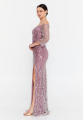 Off Shoulder Maxi Tulle Mermaid Plus Size Wedding Guest Dress aln01852 - Wedding Guest Dress - Istanbul Fashion Center