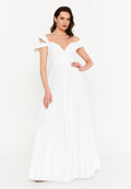 Sleeveless Maxi Polyester A - Line Regular Prom Dress aln1845 - Prom Dress - Istanbul Fashion Center
