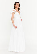 Sleeveless Maxi Polyester A - Line Regular Prom Dress aln1845 - Prom Dress - Istanbul Fashion Center