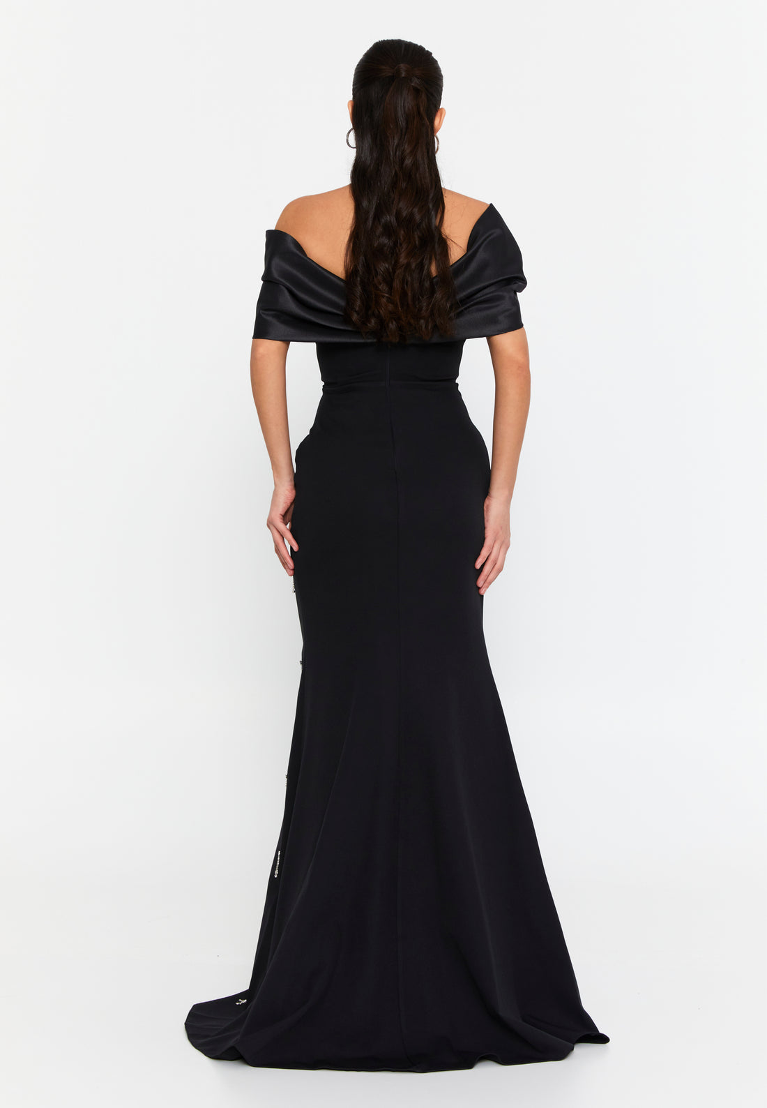 Off Shoulder Maxi Viscose Mermaid Regular Wedding Guest Dress hot5135