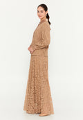 Long Sleeve Lace Solid Color Regular Two-Piece Outfit shs3168 - Two-Piece Outfit - Istanbul Fashion Center