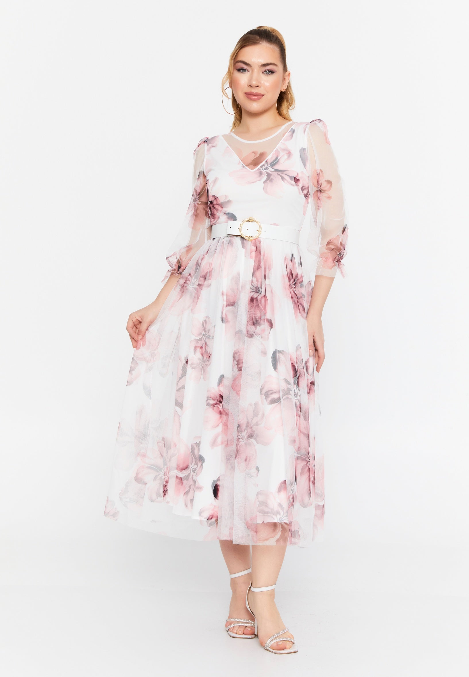 Mid-Length Midi Tulle Column Regular Casual Dress rct4732 - Casual Dress - Istanbul Fashion Center